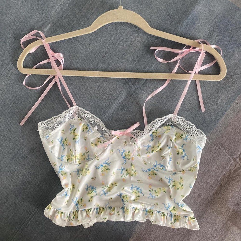 Fairy Core Floral Ruffle Cami - Picture 5 of 5